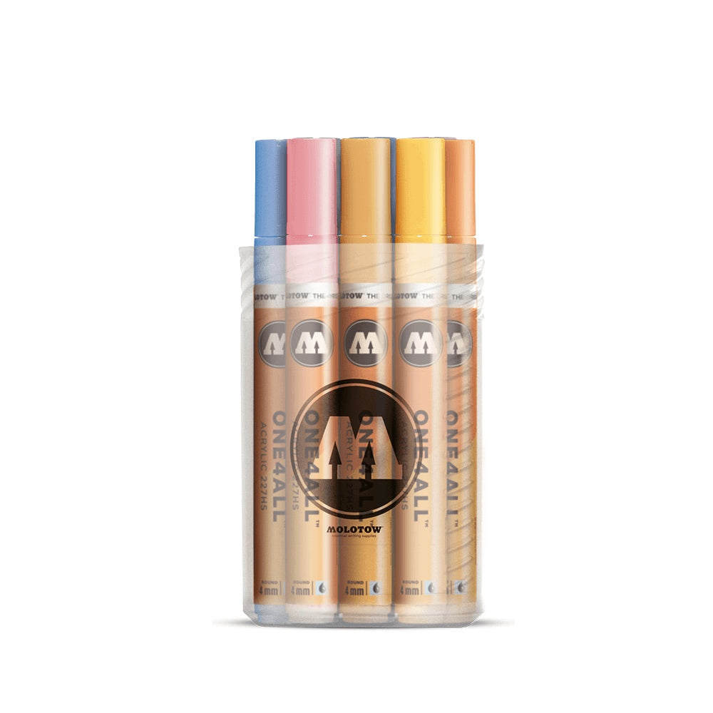 PREORDER Molotow - Markers - One4All - 127HS - 12Pcs Acrylic Markers 4mm Pastel Set