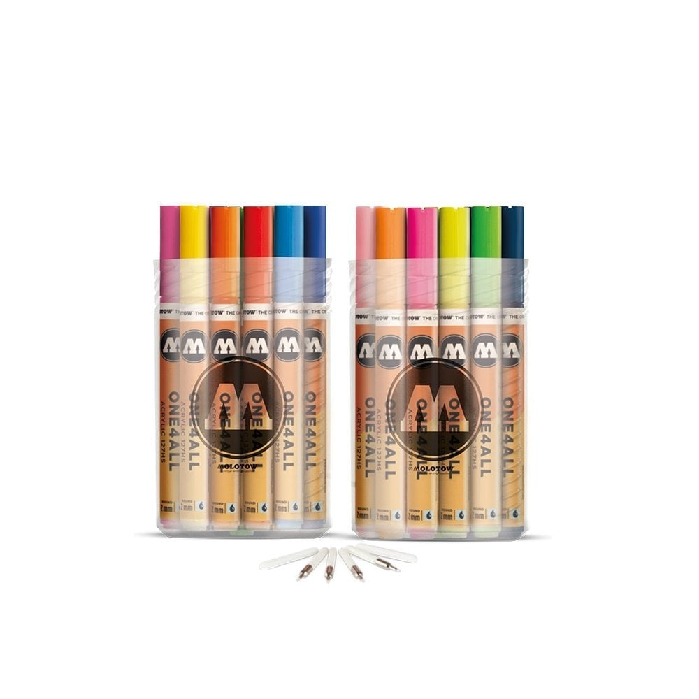 PREORDER Molotow - Markers - One4All - 127HS - Wallet Complete 2mm Set