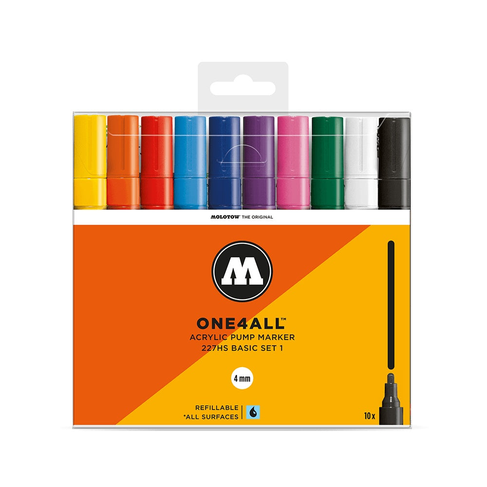 PREORDER Molotow - Markers - One4All - 127HS - Wallet Basic 6Pc Set