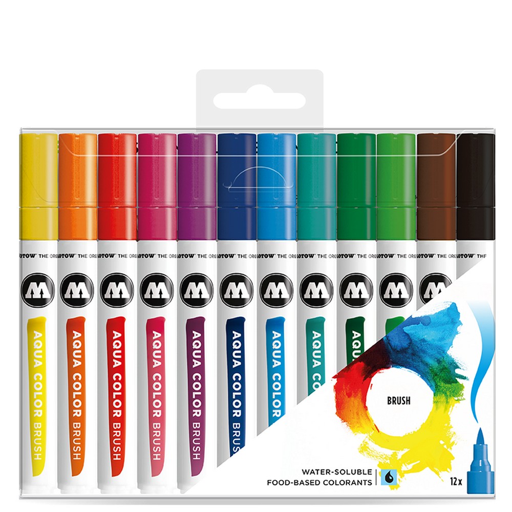 PREORDER Molotow - Markers - Aqua - Color - Brush Basic Set 1