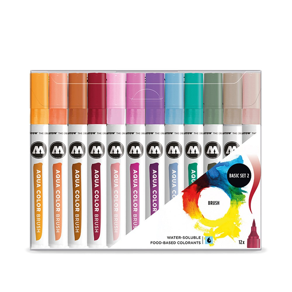 PREORDER Molotow - Markers - Aqua - Color - Brush - Basic Set 2