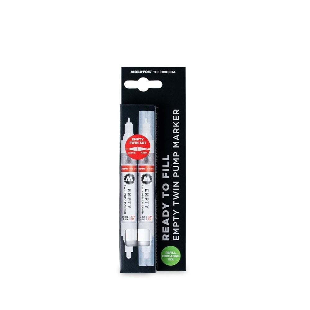 PREORDER Molotow - Markers - 2X224 Empty Marker With Refill Extension
