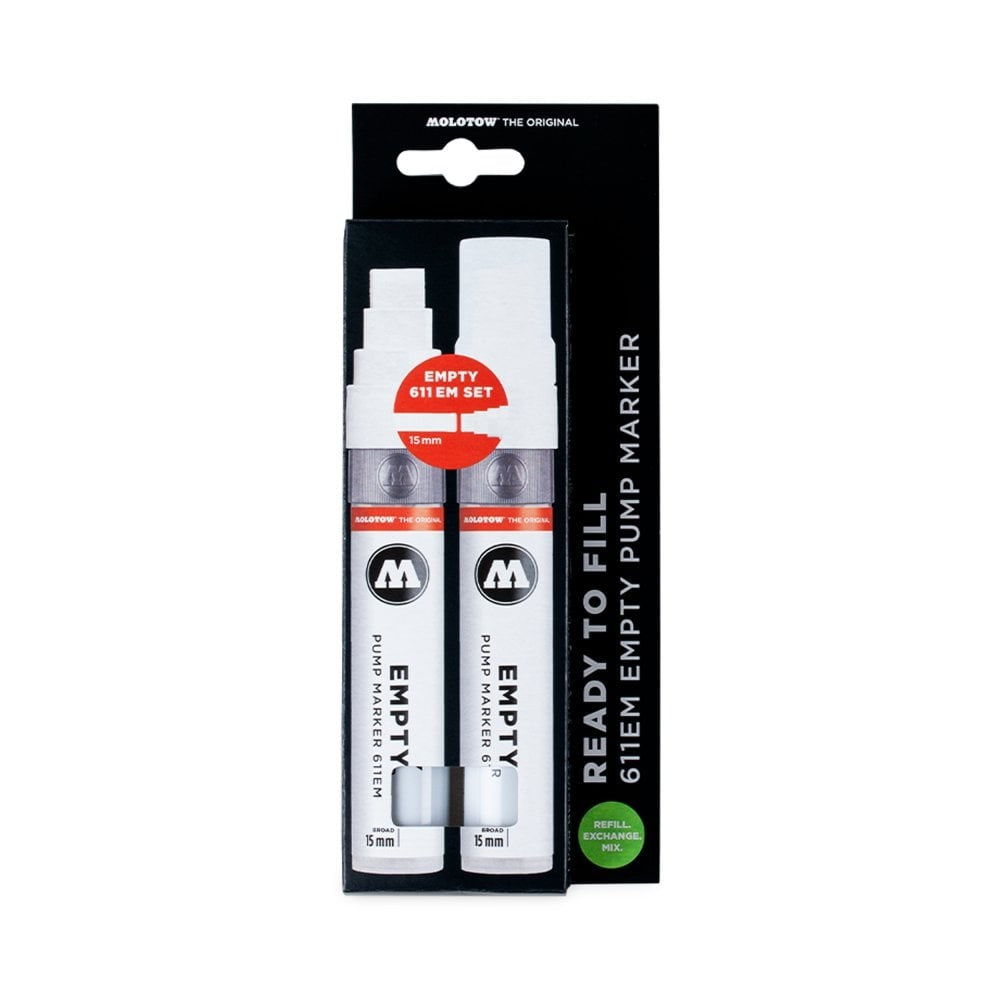 PREORDER Molotow - Markers - 2X611 Empty Marker With Refill Extension
