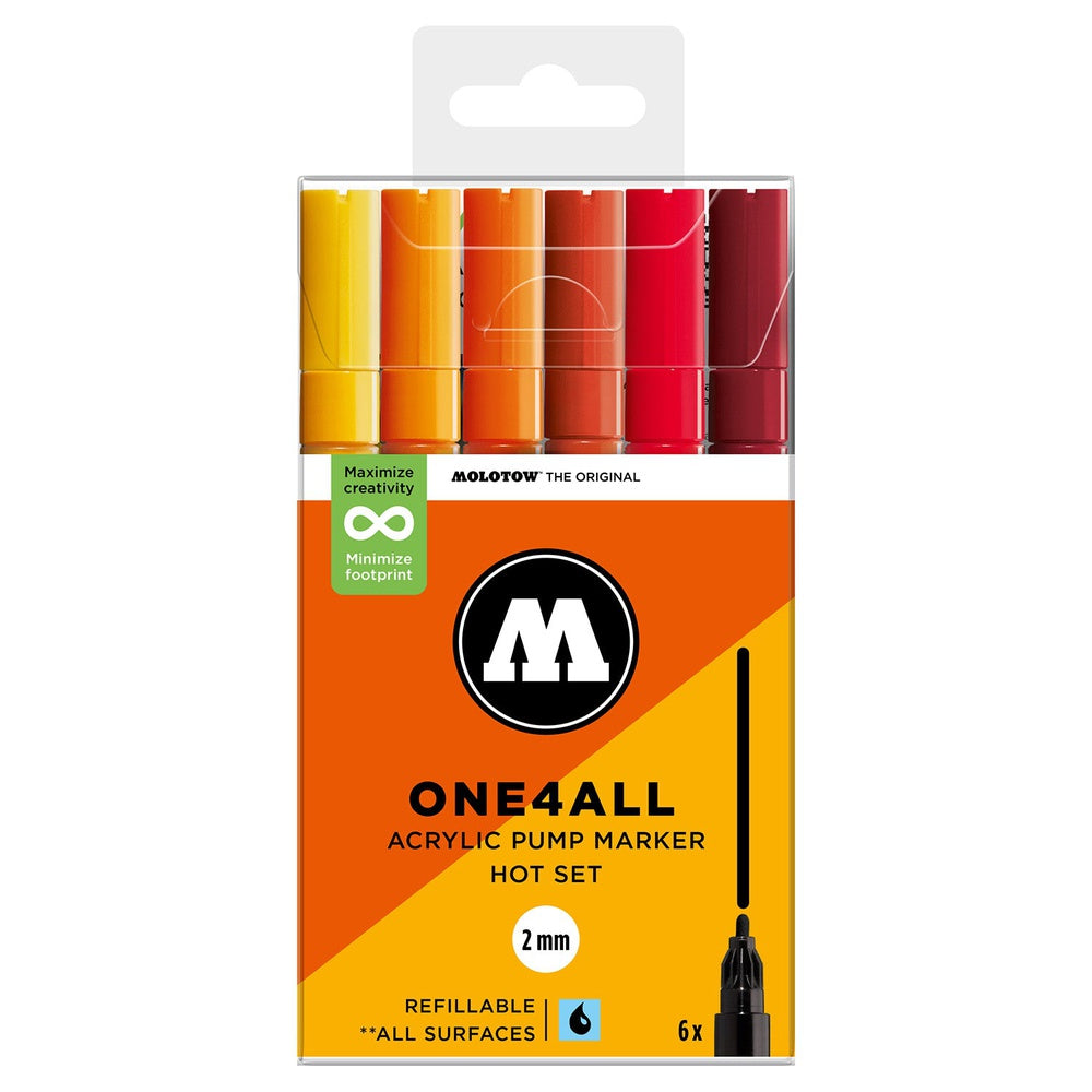 PREORDER Molotow - Markers - One4All - 127HS - Hot Set