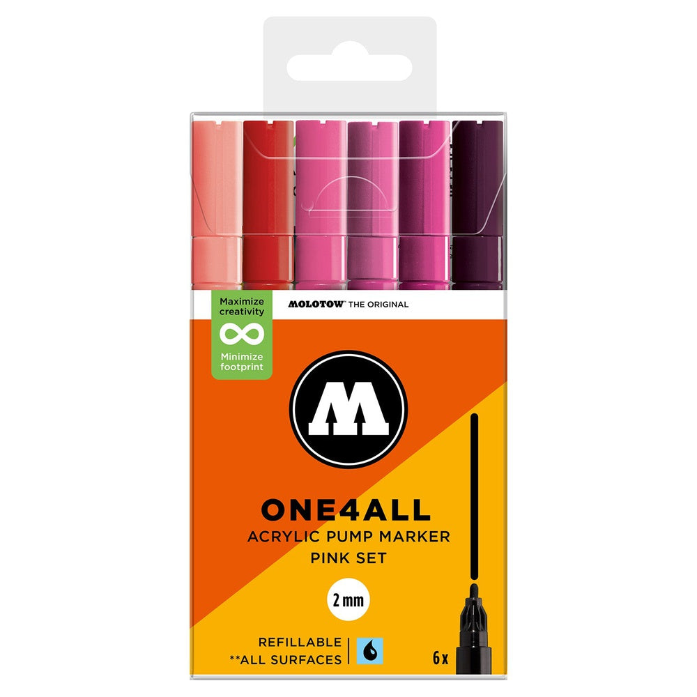 PREORDER Molotow - Markers - One4All - 127HS - Pink Set