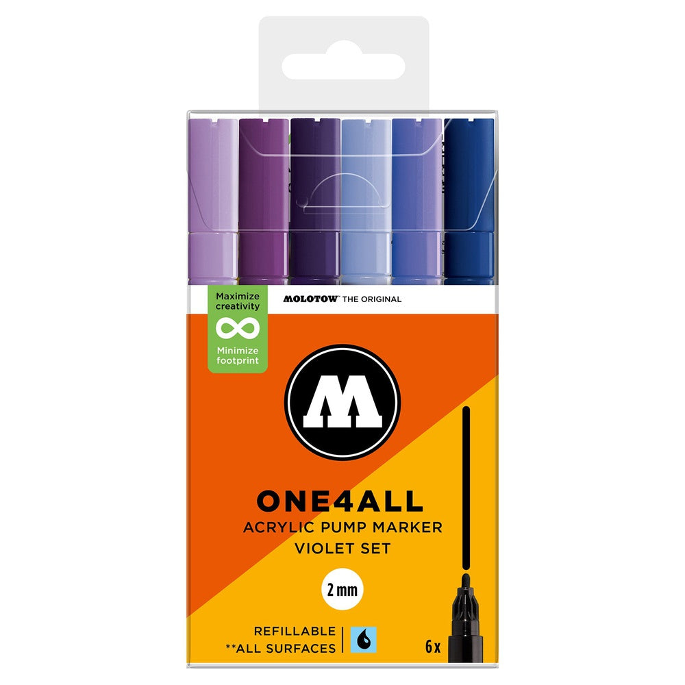 PREORDER Molotow - Markers - One4All - 127HS - Violet Set
