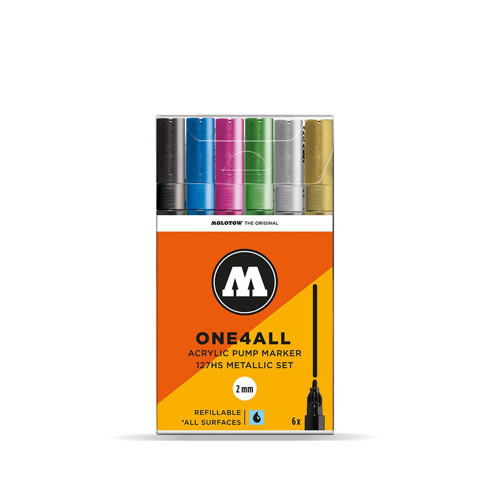 PREORDER Molotow - Markers - One4All - 127HS - Metallic Set