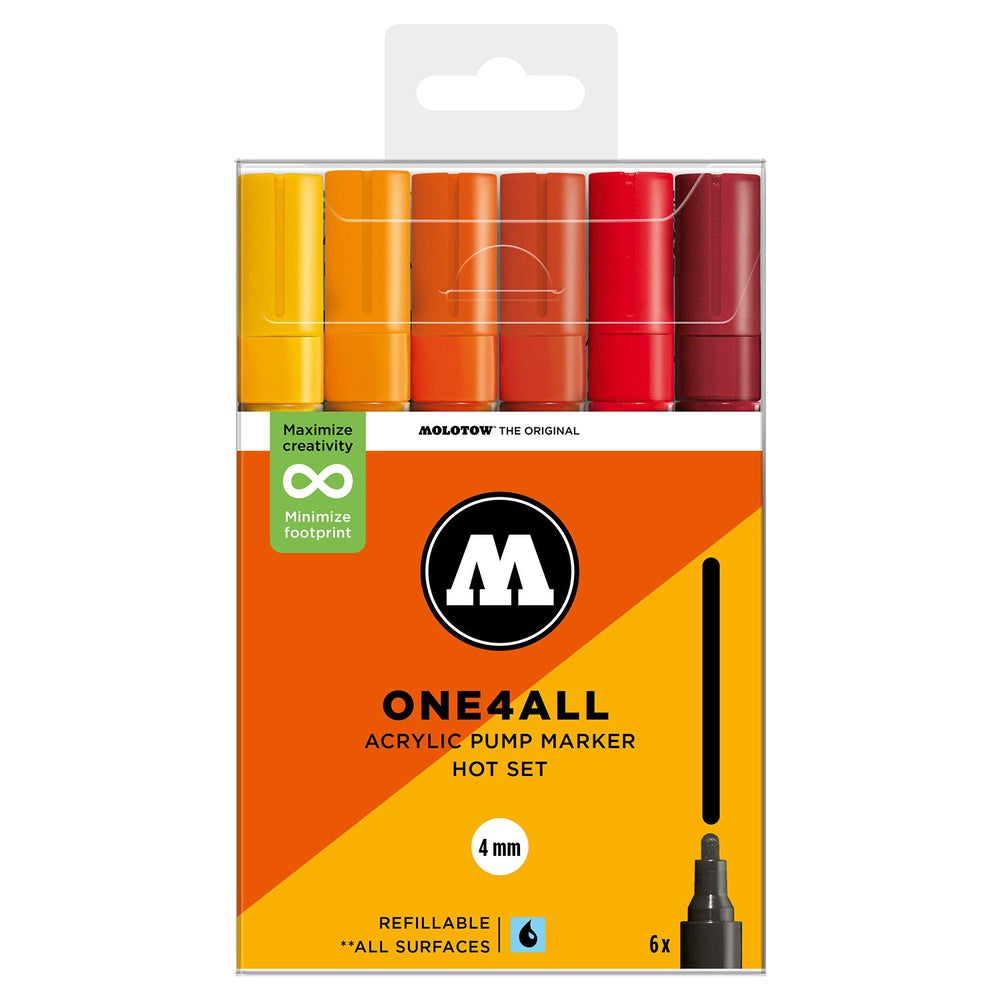 PREORDER Molotow - Markers - One4All - 227HS - Hot Set
