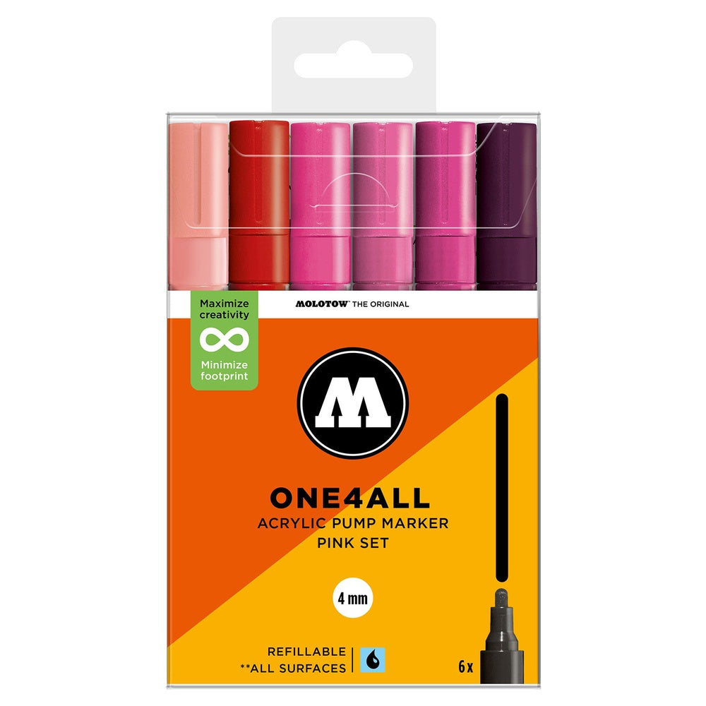 PREORDER Molotow - Markers - One4All - 227HS - Pink Set