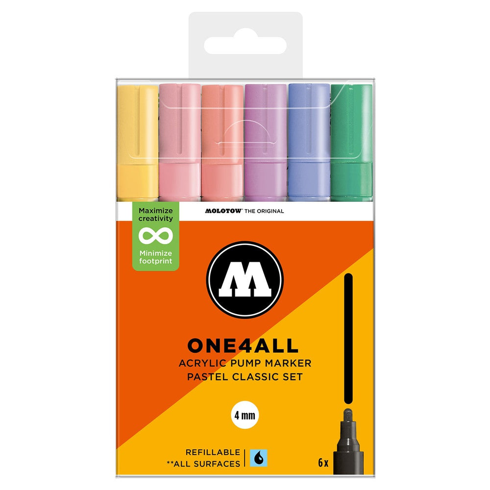 PREORDER Molotow - Markers - One4All - 227HS - Pastel Classic Set