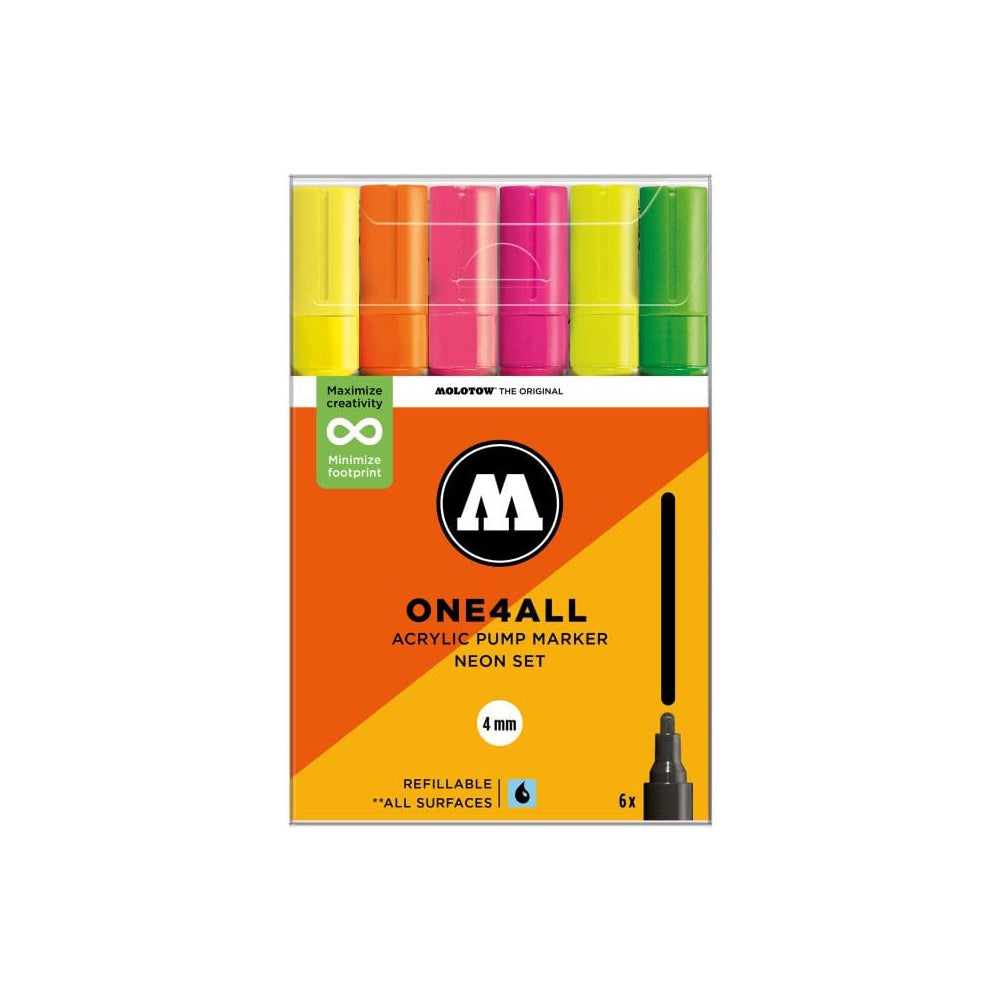 PREORDER Molotow - Markers - One4All - 227HS - Neon Set