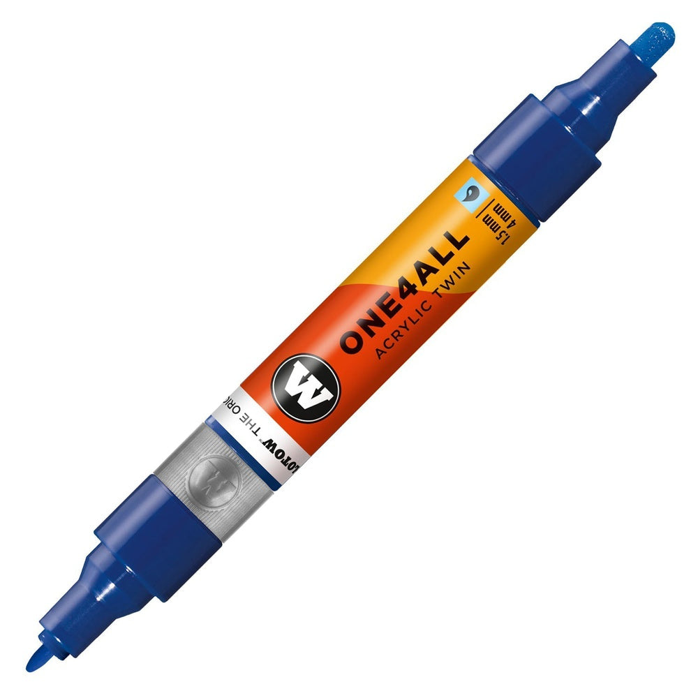 PREORDER Molotow - Markers - One4All - Twin - #204 True Blue 1.5 and 4mm