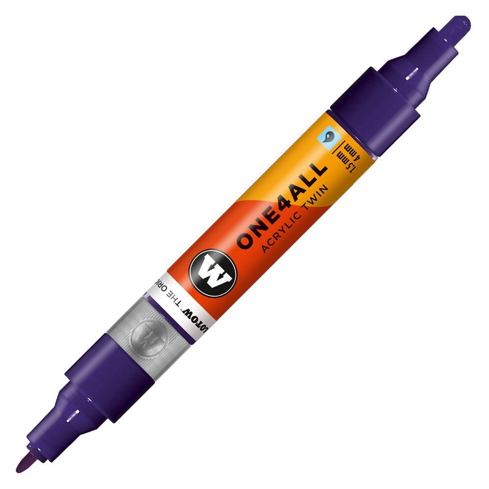 PREORDER Molotow - Markers - One4All - Twin - #043 Violet Dark 1.5 and 4mm