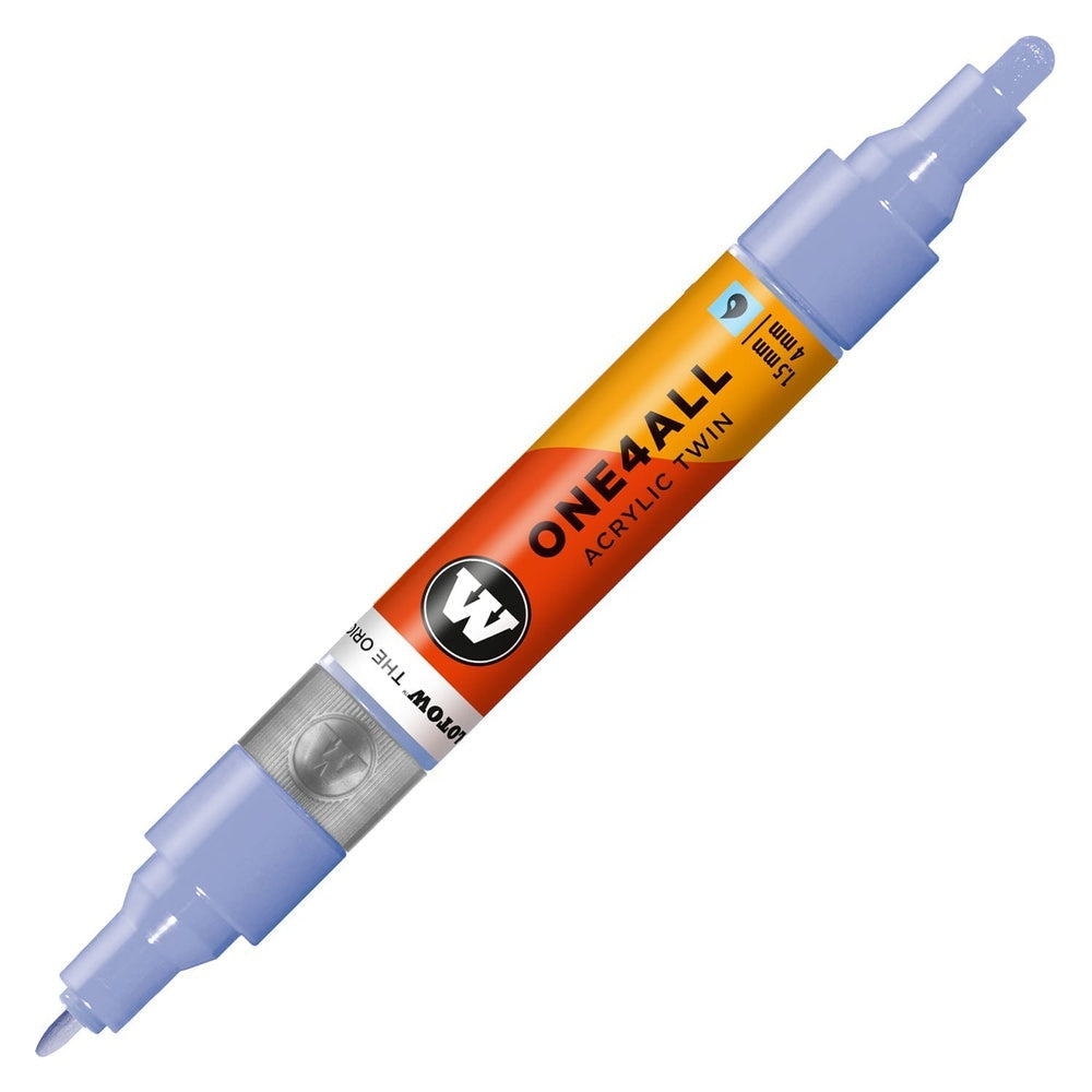 PREORDER Molotow - Markers - One4All - Twin - #209 Blue Violett Pastel 1.5 and 4mm