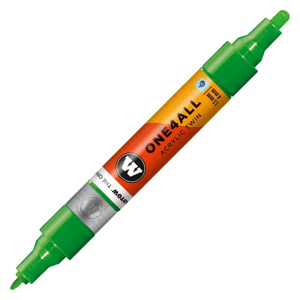 PREORDER Molotow - Markers - One4All - Twin - #222 Kacao77 Universes Green 1.5 and 4mm