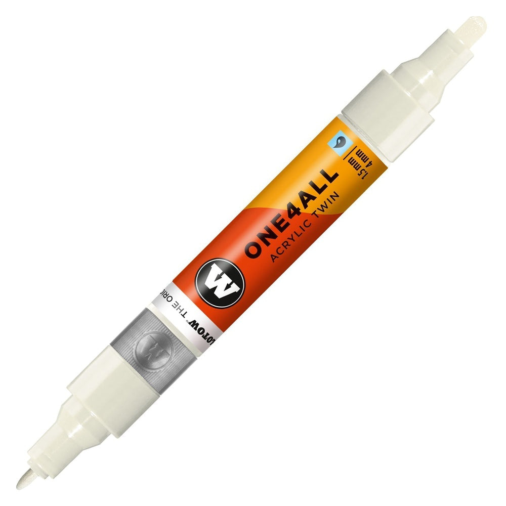 PREORDER Molotow - Markers - One4All - Twin - #229 Nature White 1.5 and 4mm
