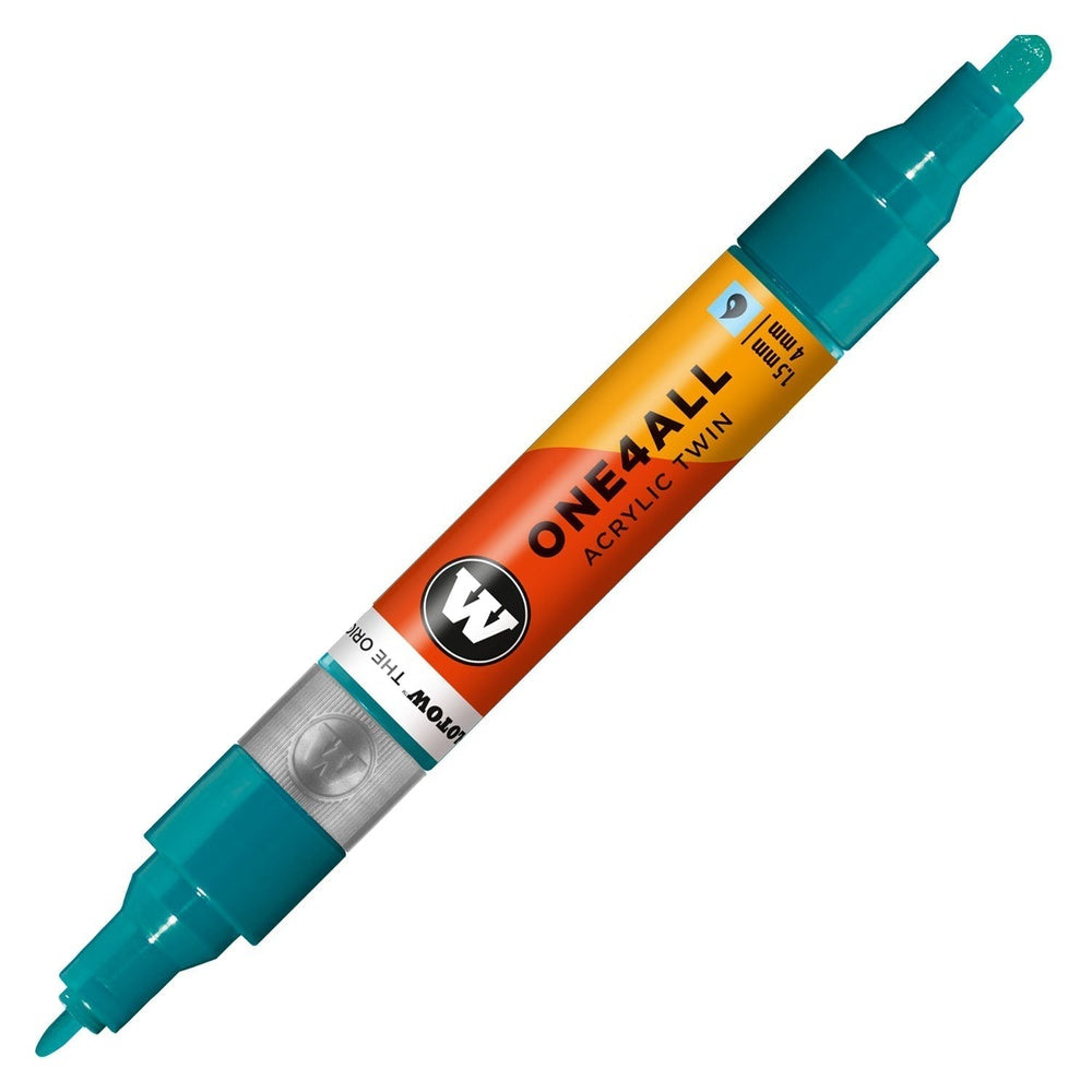 PREORDER Molotow - Markers - One4All - Twin - #235 Turquoise 1.5 and 4mm