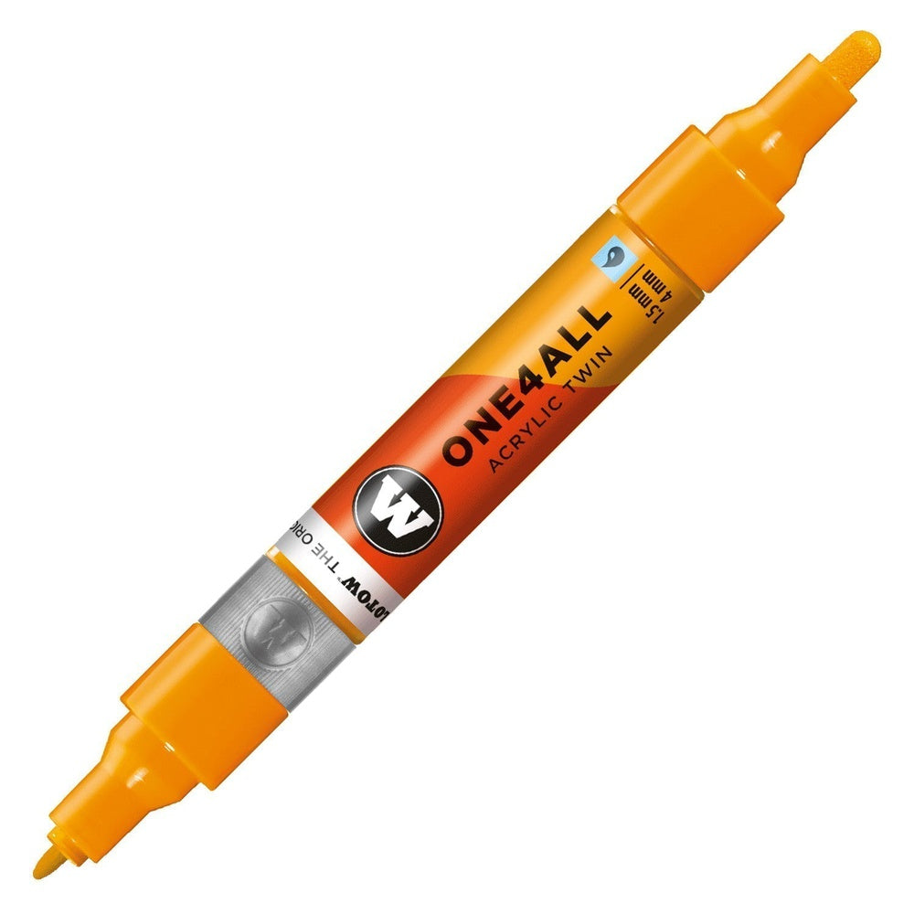 PREORDER Molotow - Markers - One4All - Twin - #240 Light Orange 1.5 and 4mm