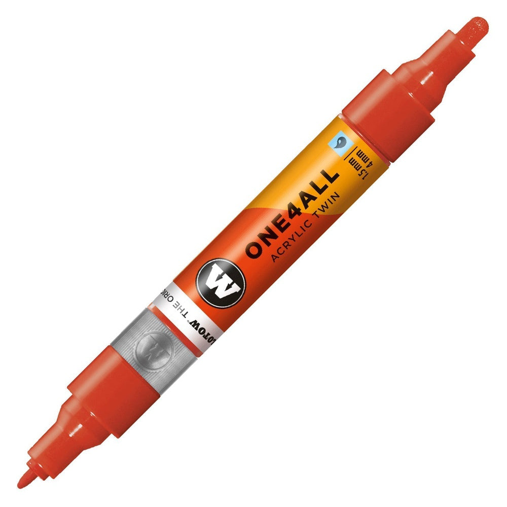 PREORDER Molotow - Markers - One4All - Twin - #242 Vermilion 1.5 and 4mm