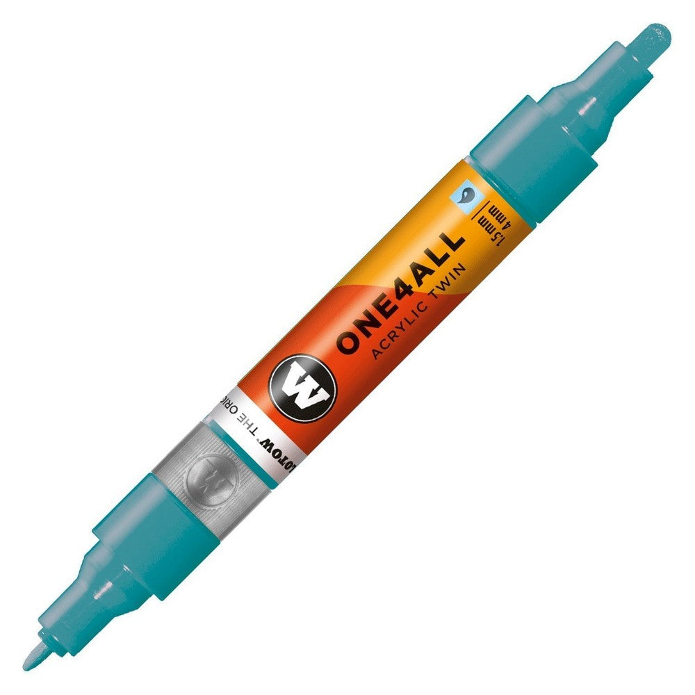 PREORDER Molotow - Markers - One4All - Twin - #254 Olympia Blue 1.5 and 4mm