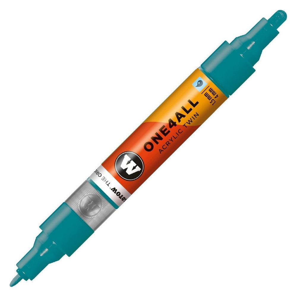 PREORDER Molotow - Markers - One4All - Twin - #255 Aqua 1.5 and 4mm