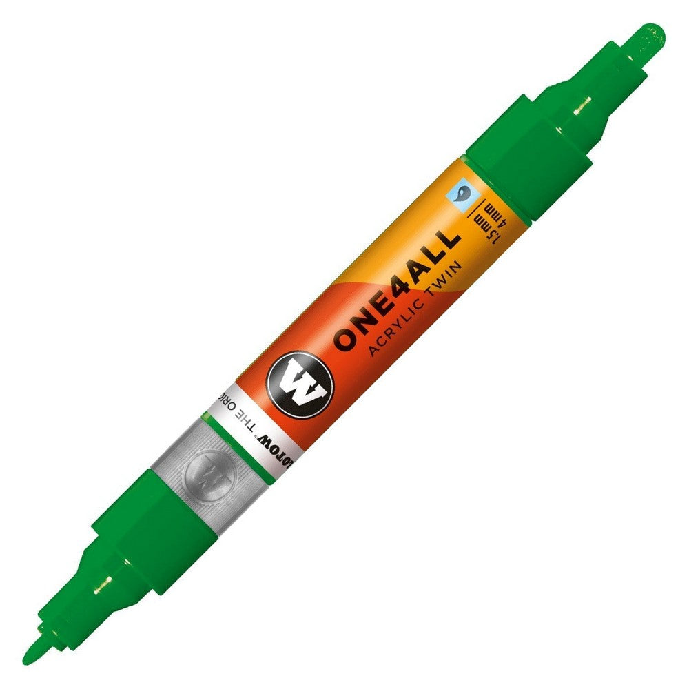 PREORDER Molotow - Markers - One4All - Twin - #256 Clover Green 1.5 and 4mm
