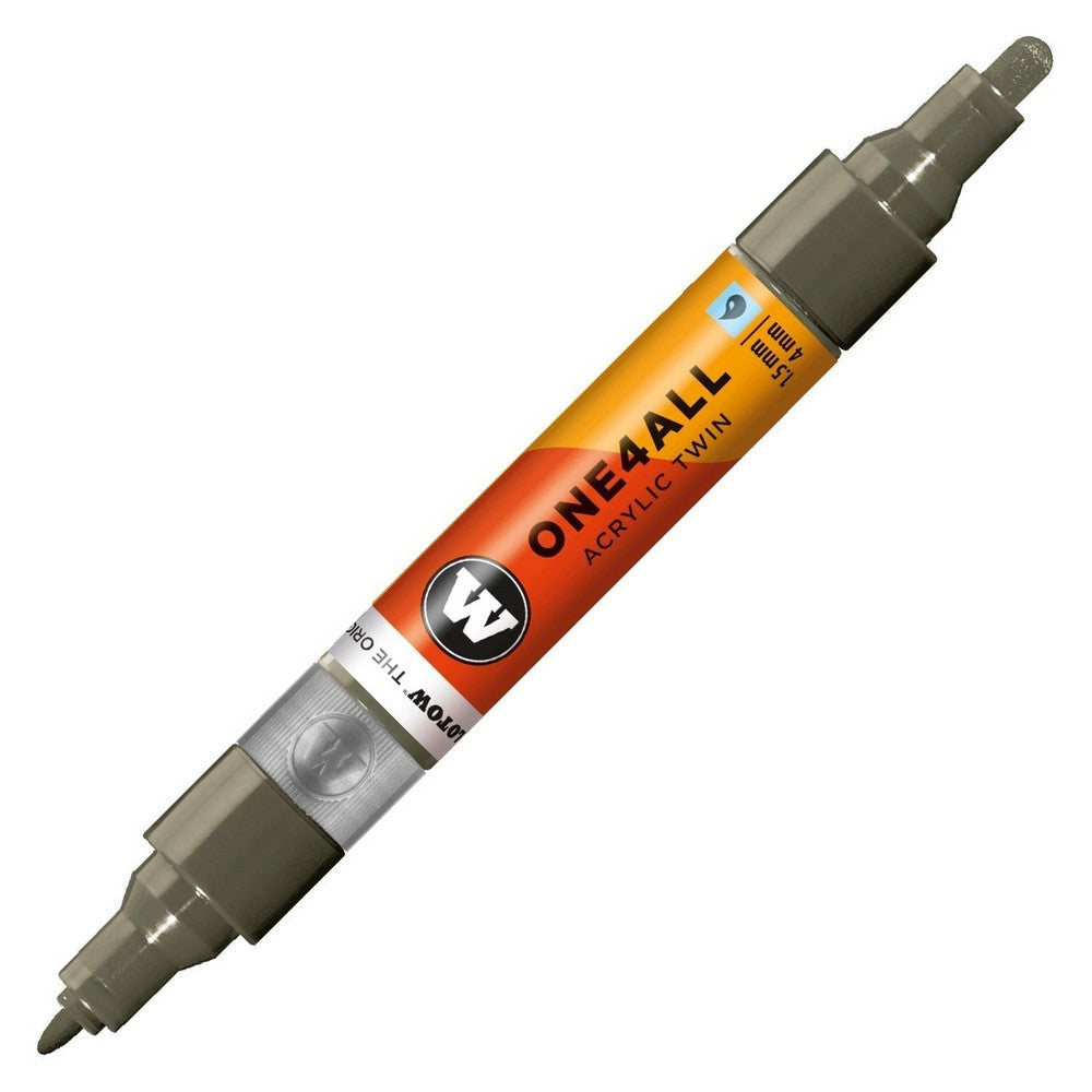 PREORDER Molotow - Markers - One4All - Twin - #260 Stone Grey Dark 1.5 and 4mm
