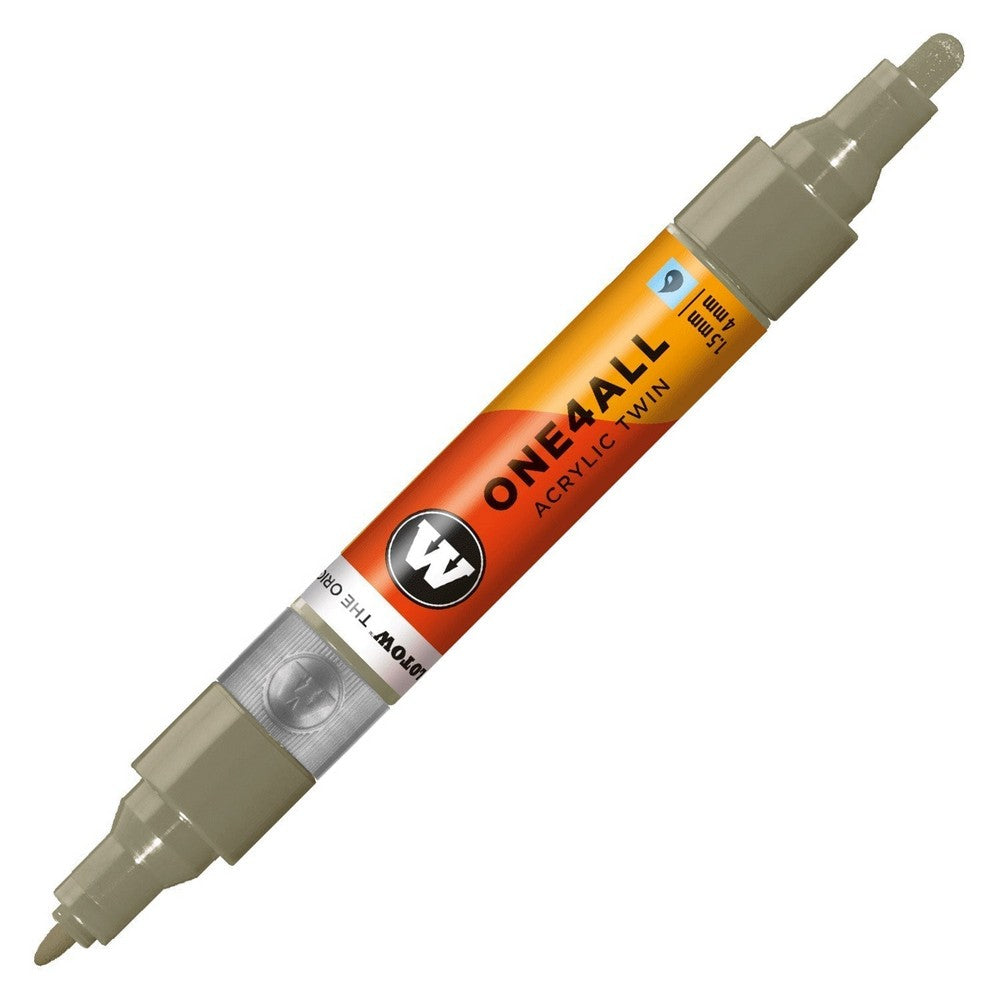 PREORDER Molotow - Markers - One4All - Twin - #261 Stone Grey Middle 1.5 and 4mm