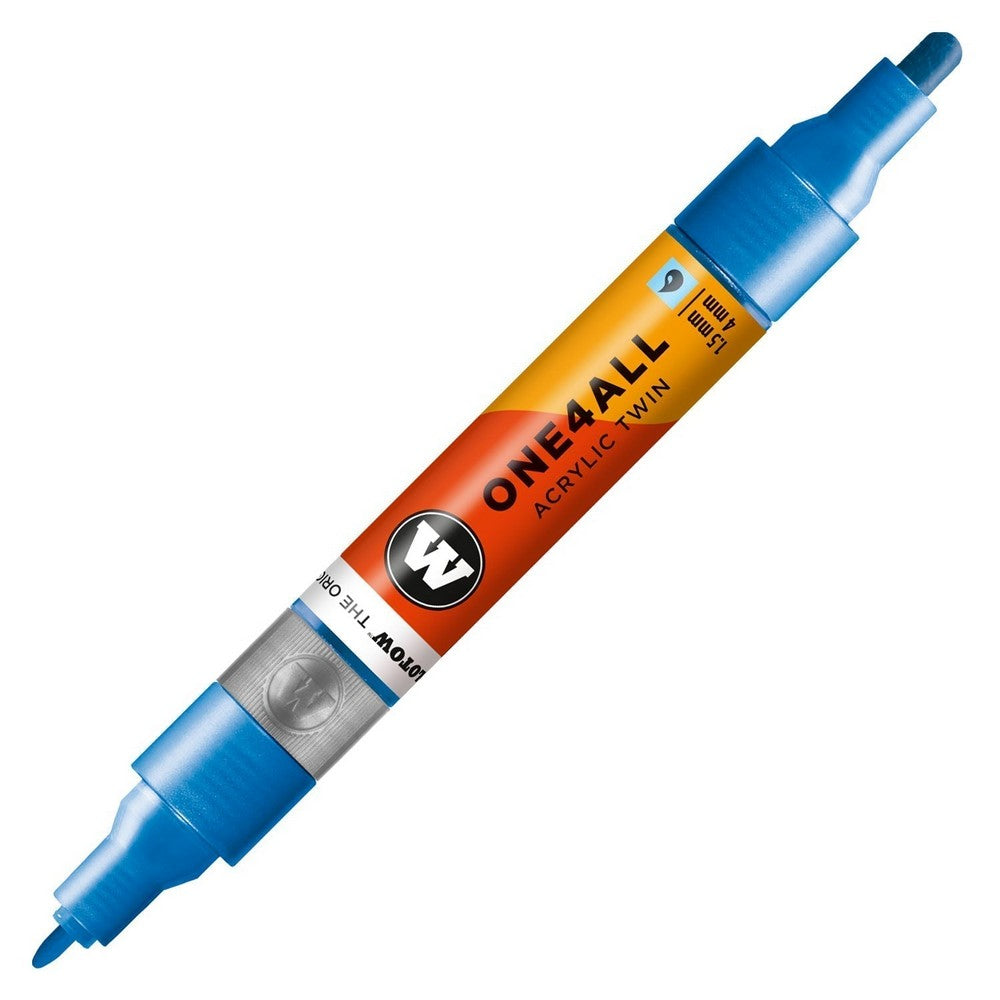PREORDER Molotow - Markers - One4All - Twin - #224 Metallic Blue 1.5 and 4mm