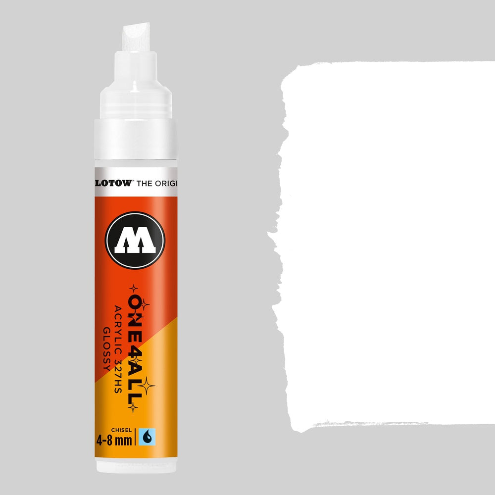PREORDER Molotow - Markers - One4All - 327HS - #251 White Glossy 4-8mm