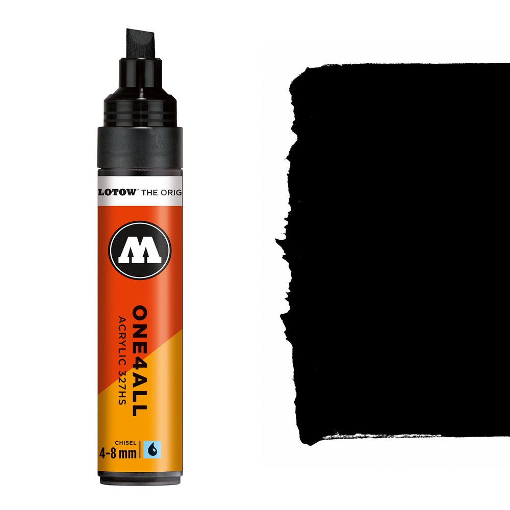 PREORDER Molotow - Markers - One4All - 327HS - #180 Signal Black 4-8mm