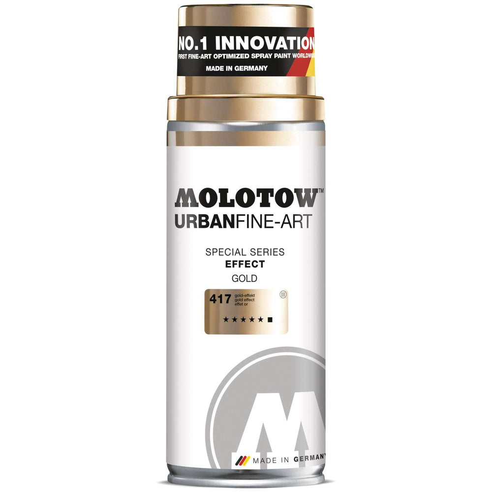 PREORDER Molotow - Aerosol Spray Primer - UFA Effect - #417 Metallic Gold 400ml
