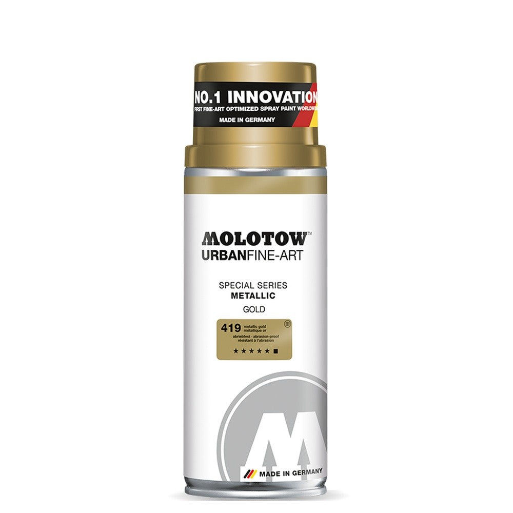 PREORDER Molotow - Aerosol Spray Primer - UFA Metallic - #419 Gold 400ml