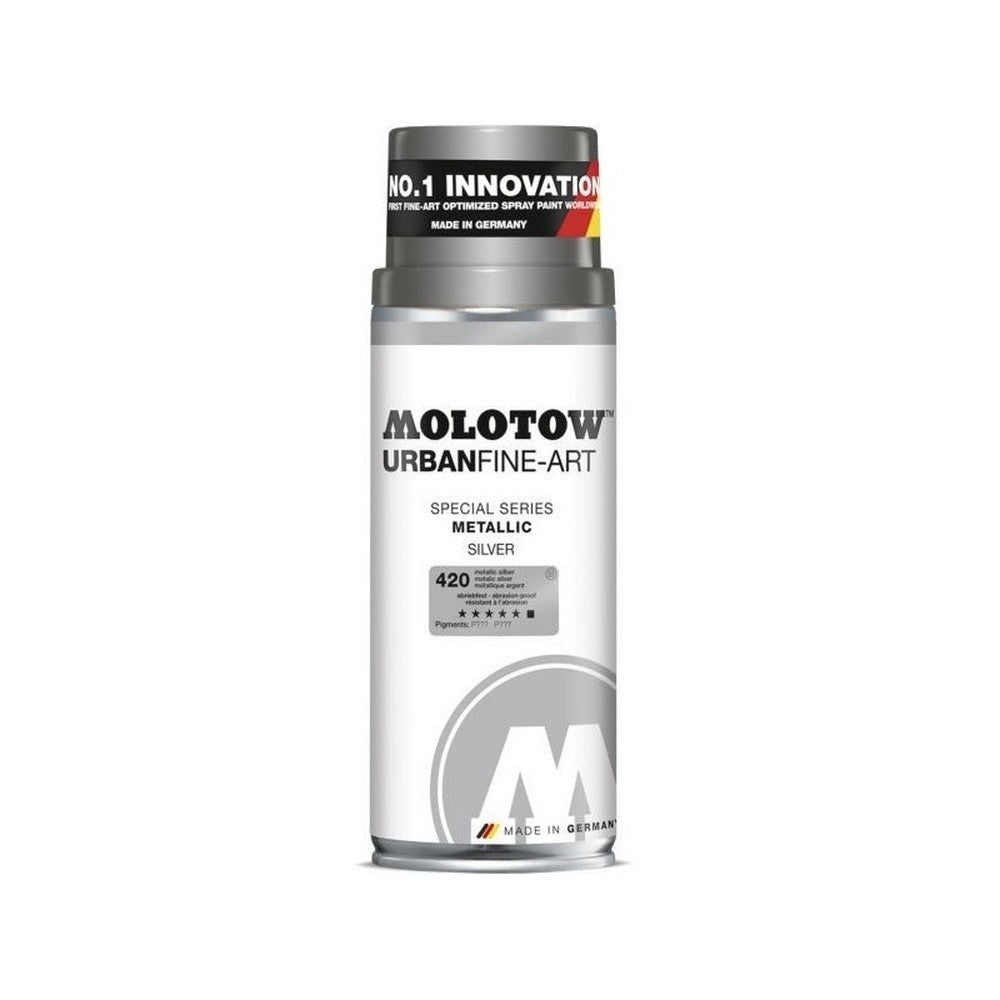 PREORDER Molotow - Aerosol Spray Primer - UFA Metallic - #420 Metallic Silver 400ml