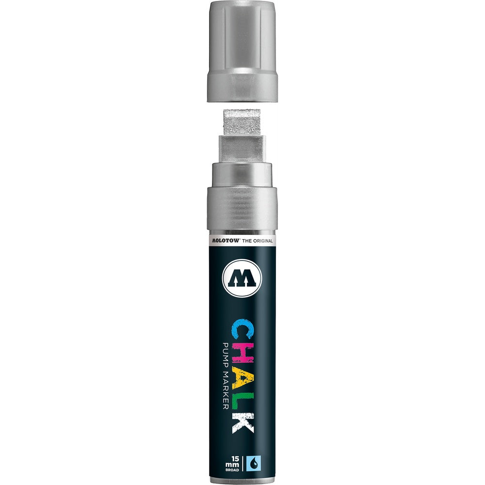 PREORDER Molotow - Markers - Chalk - #001 Metallic Silver 15mm