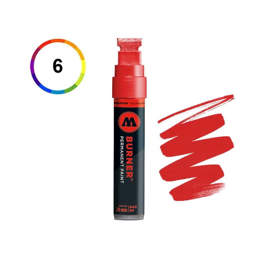 PREORDER Molotow - Markers - Burner - 640PP - Burner Red