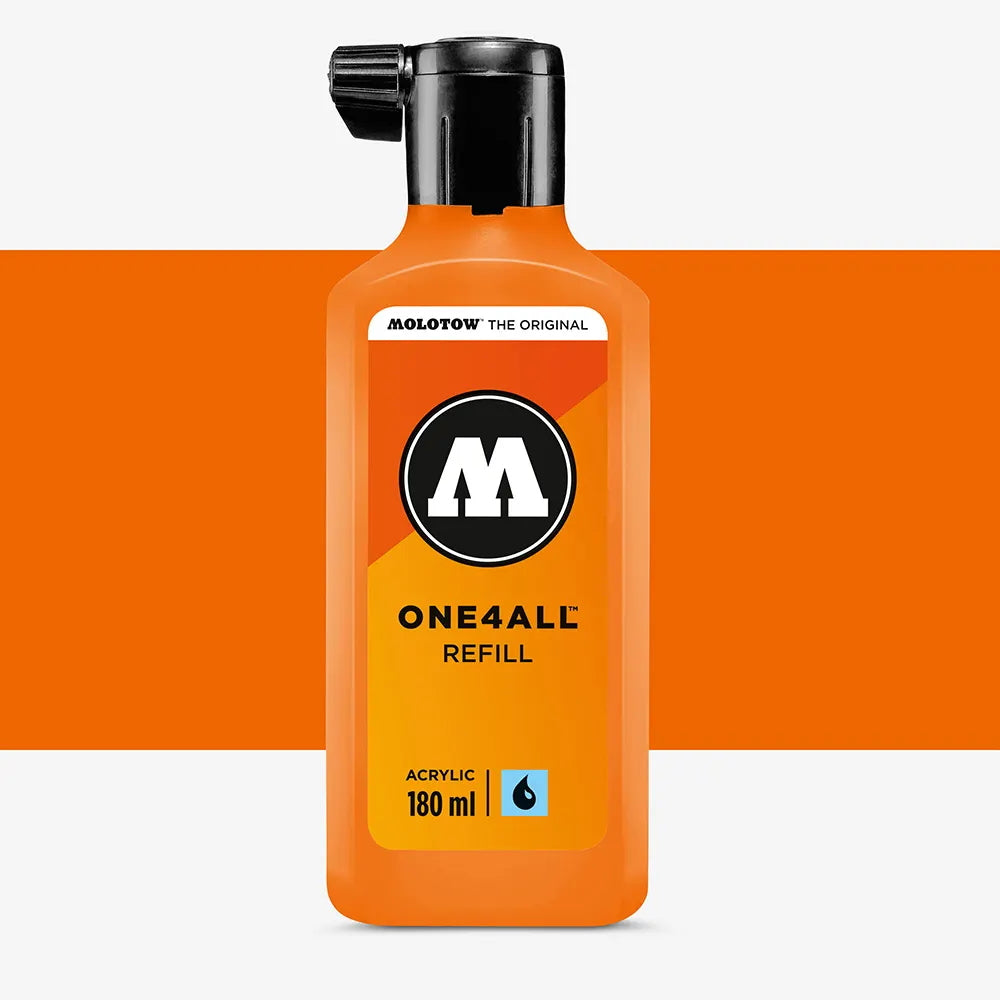 PREORDER Molotow - Markers - One4All - Refill - #218 Neon Orange Fluorescent 180ml