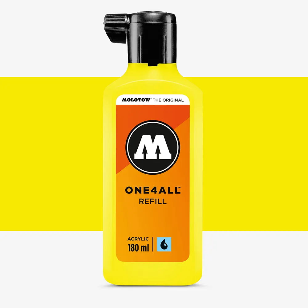 PREORDER Molotow - Markers - One4All - Refill - #220 Neon Yellow Fluorescent 180ml