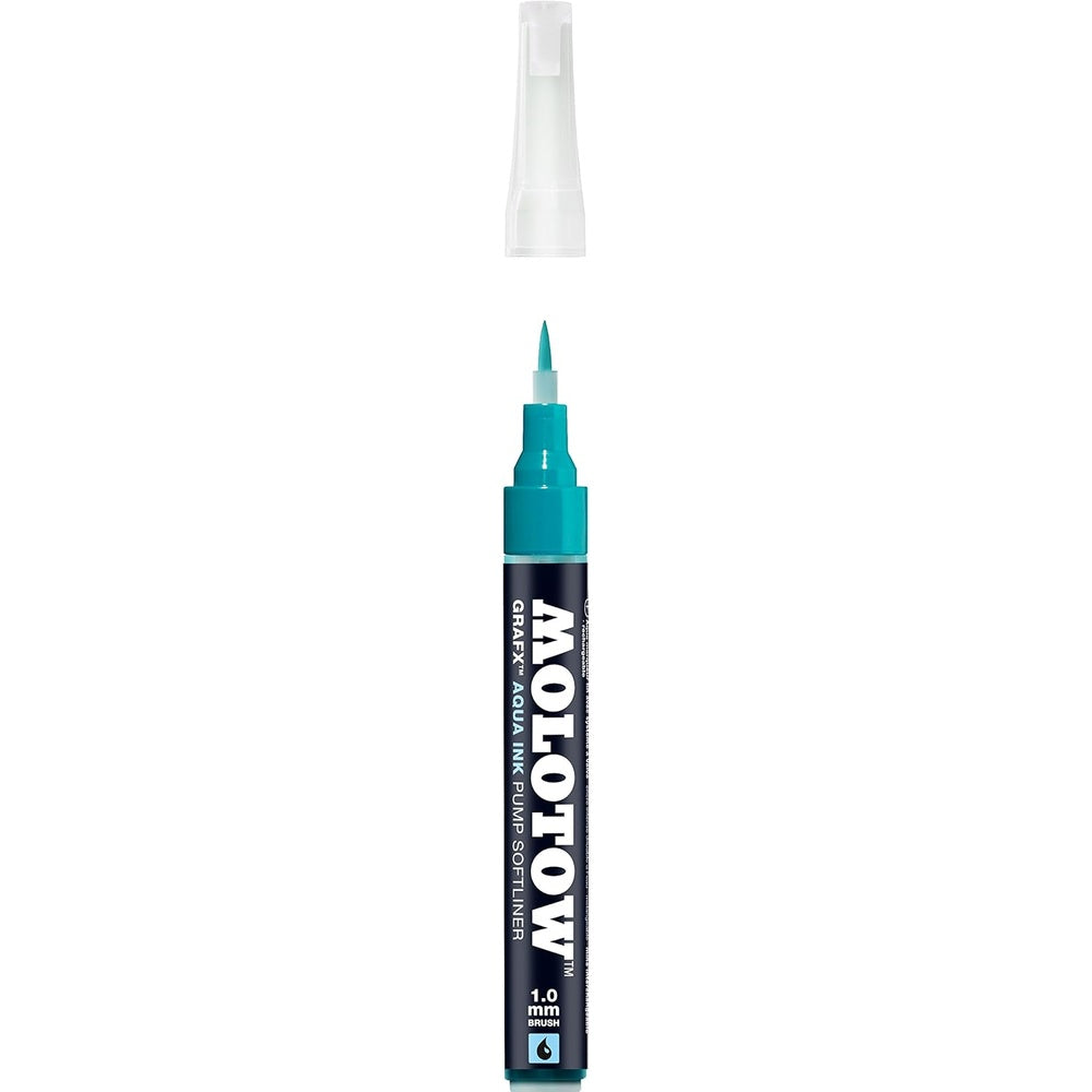 PREORDER Molotow - Markers - Aqua - Pump - Softliner - #013 Turquoise 1mm
