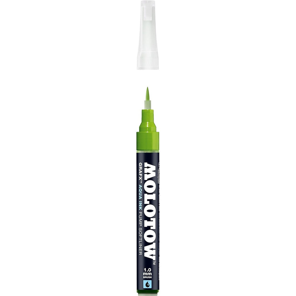 PREORDER Molotow - Markers - Aqua - Pump - Softliner - #016 Yellow Green 1mm
