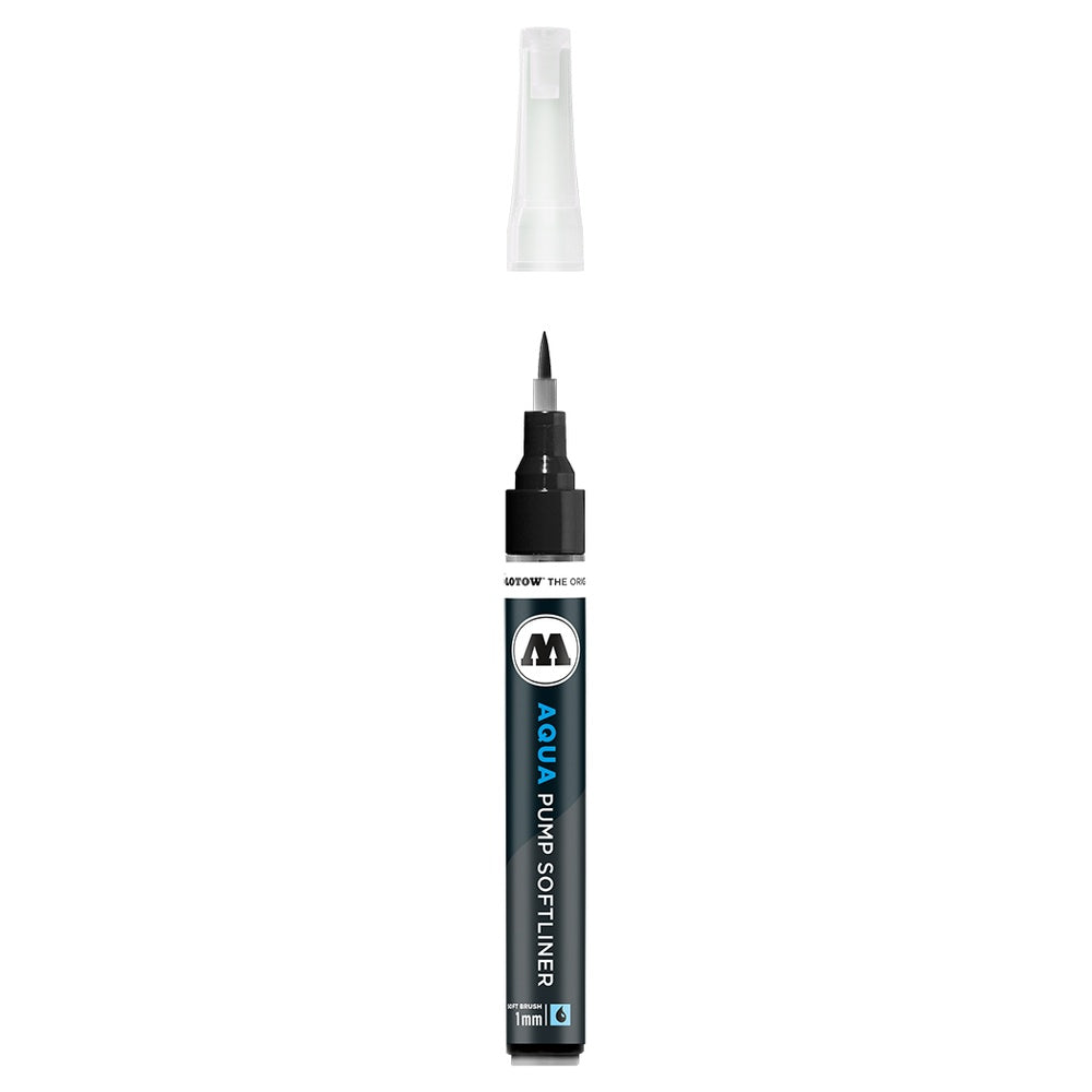 PREORDER Molotow - Markers - Aqua - Pump - Softliner - #022 Deep Black 1mm