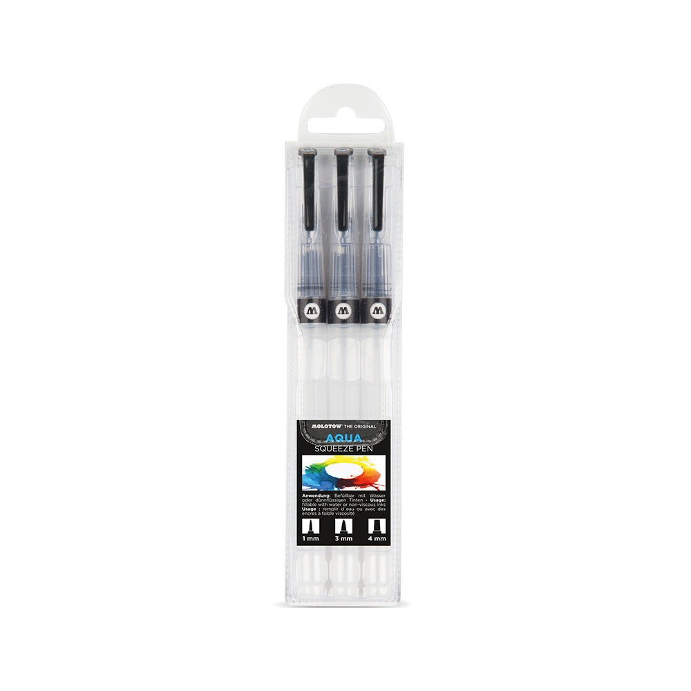 PREORDER Molotow - Markers - Aqua - Squeeze - Emtpy Marker Easy Pack