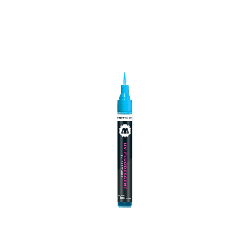PREORDER Molotow - Accessories - Pump Softliner Uv -Fluorescent 1mm -001 Blue