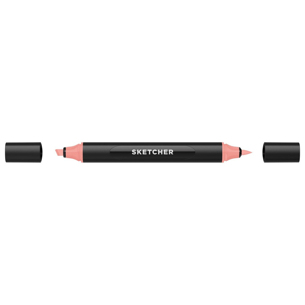 PREORDER Molotow - Markers - Sketcher - Brush and Chisel - Coral Red Middle