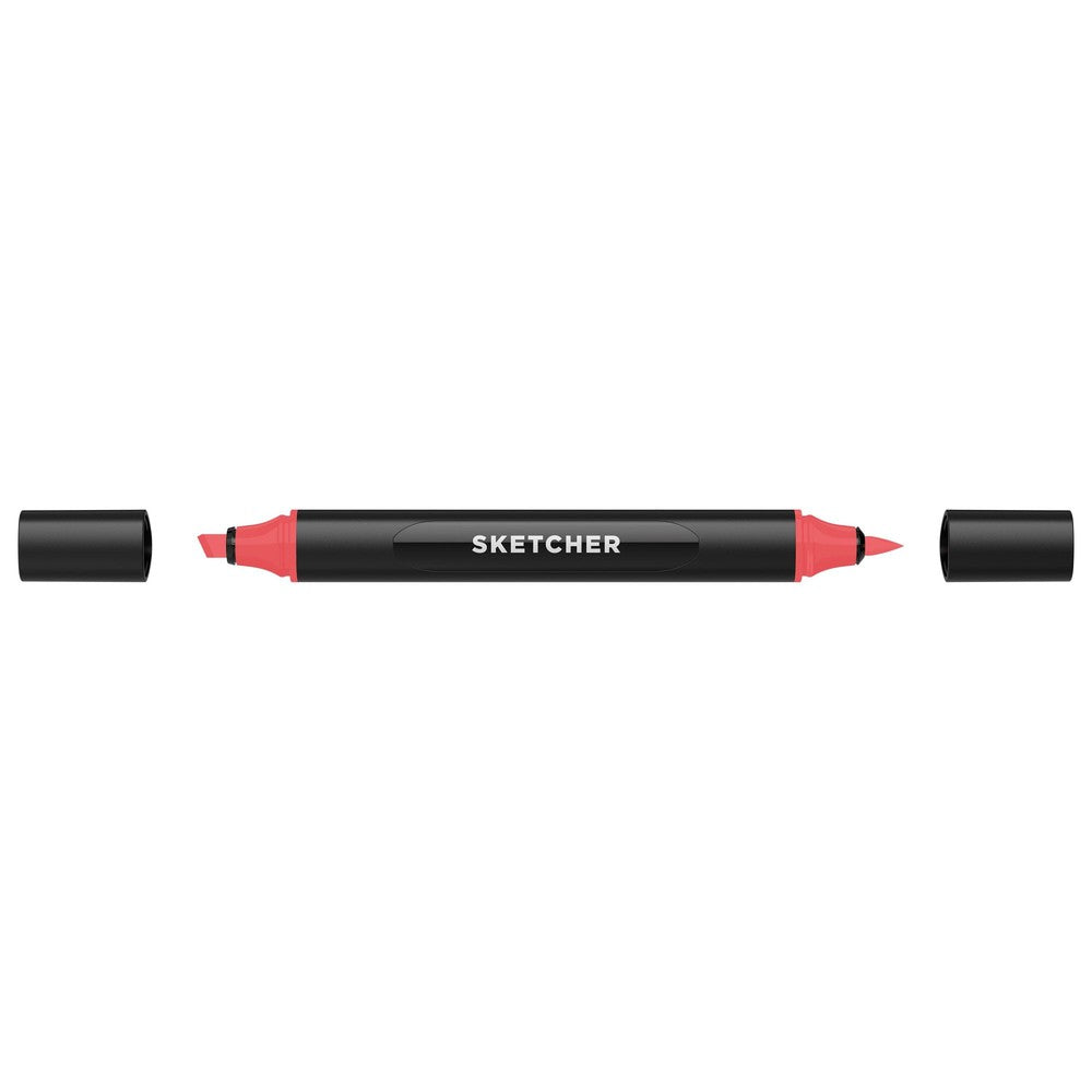 PREORDER Molotow - Markers - Sketcher - Brush and Chisel - Cherry Red Middle