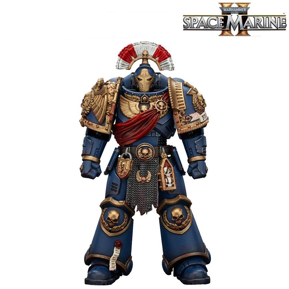 PREORDER Warhammer Collectibles: 1/18 Scale Uitramarines Relic Secundus Armour with Artificer bolt rifle