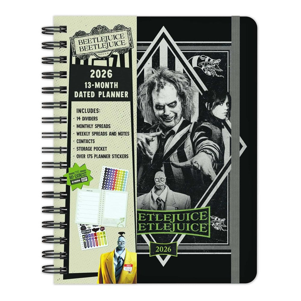 PREORDER 2026 Beetlejuice Beetlejuice 13-Month Weekly Planner