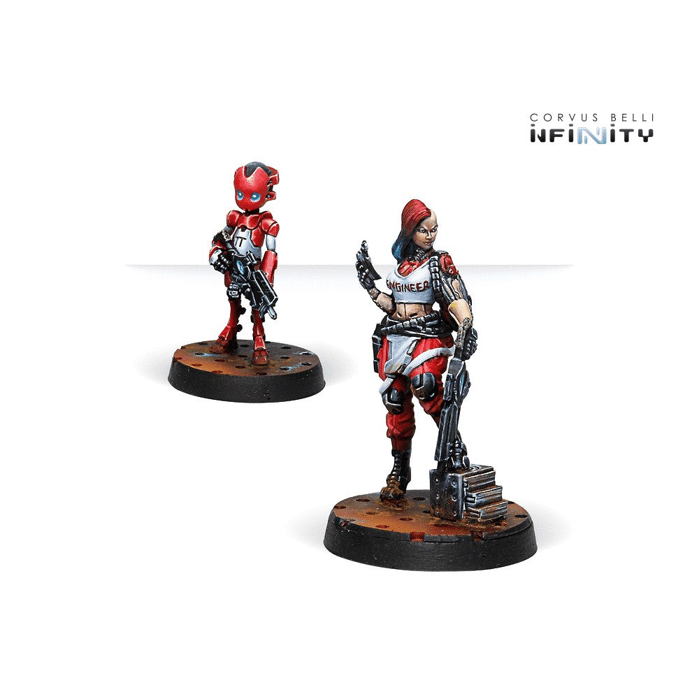 PREORDER Infinity: Nomads - Zoe & Pi-Well; Special Clockmakers Team (Engineer & Remote)