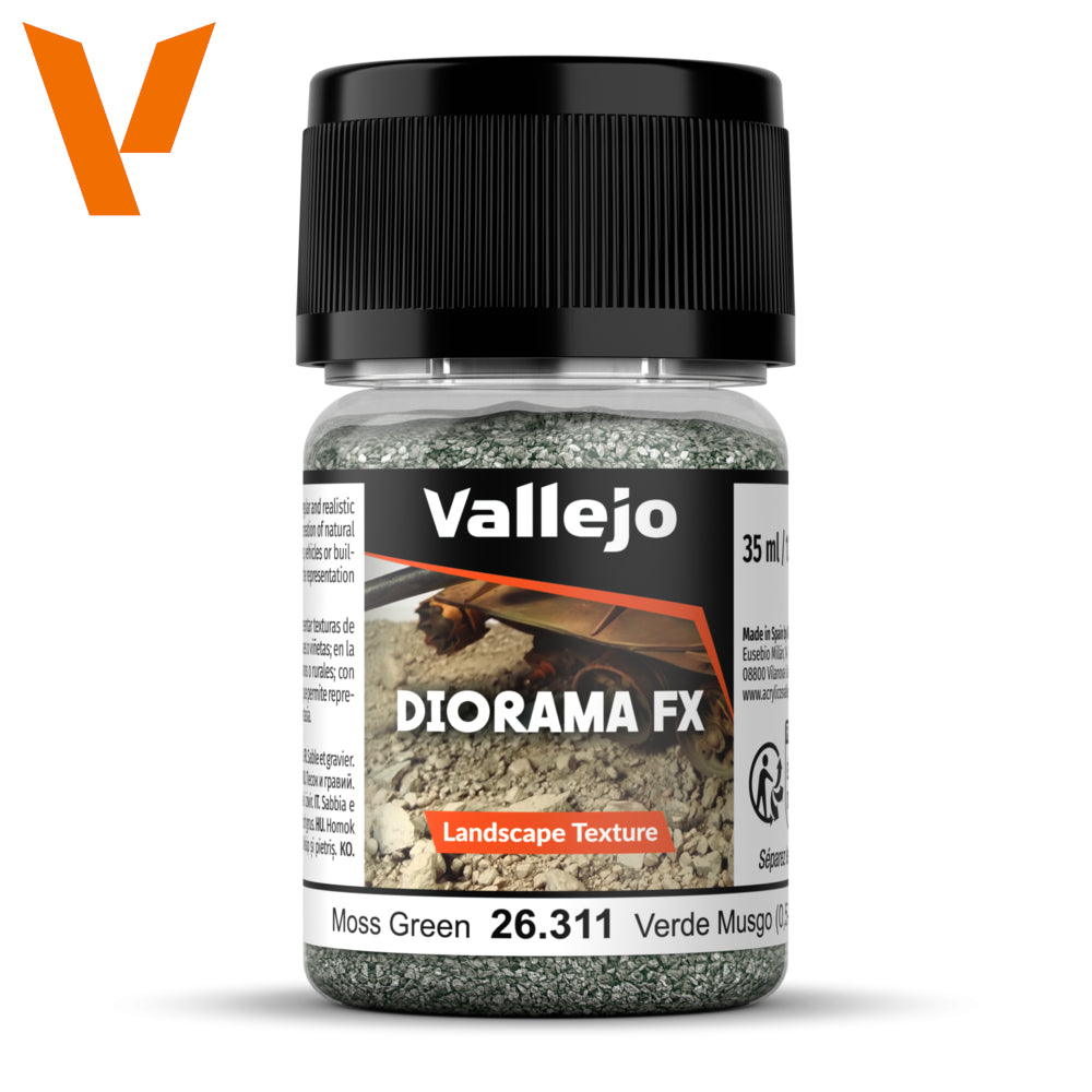 PREORDER Vallejo - Diorama Effects - Moss Green 0.5-2.0mm 35 ml