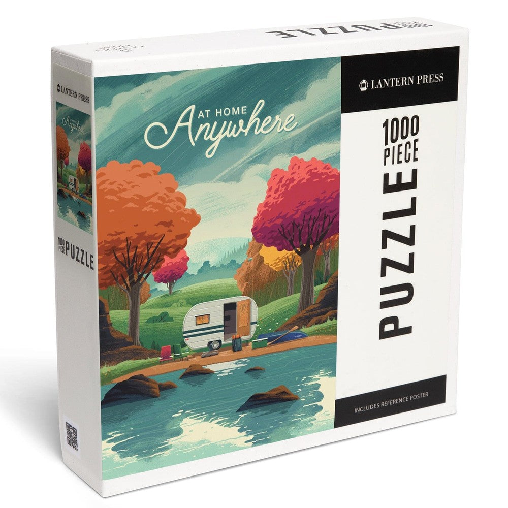 PREORDER 1000 Piece Puzzle Outdoor Activity At Home Anywhere Camper in Evergreens
